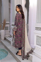 3-PC Unstitched Printed Lawn Shirt with Chiffon Dupatta and Trouser CP4-024